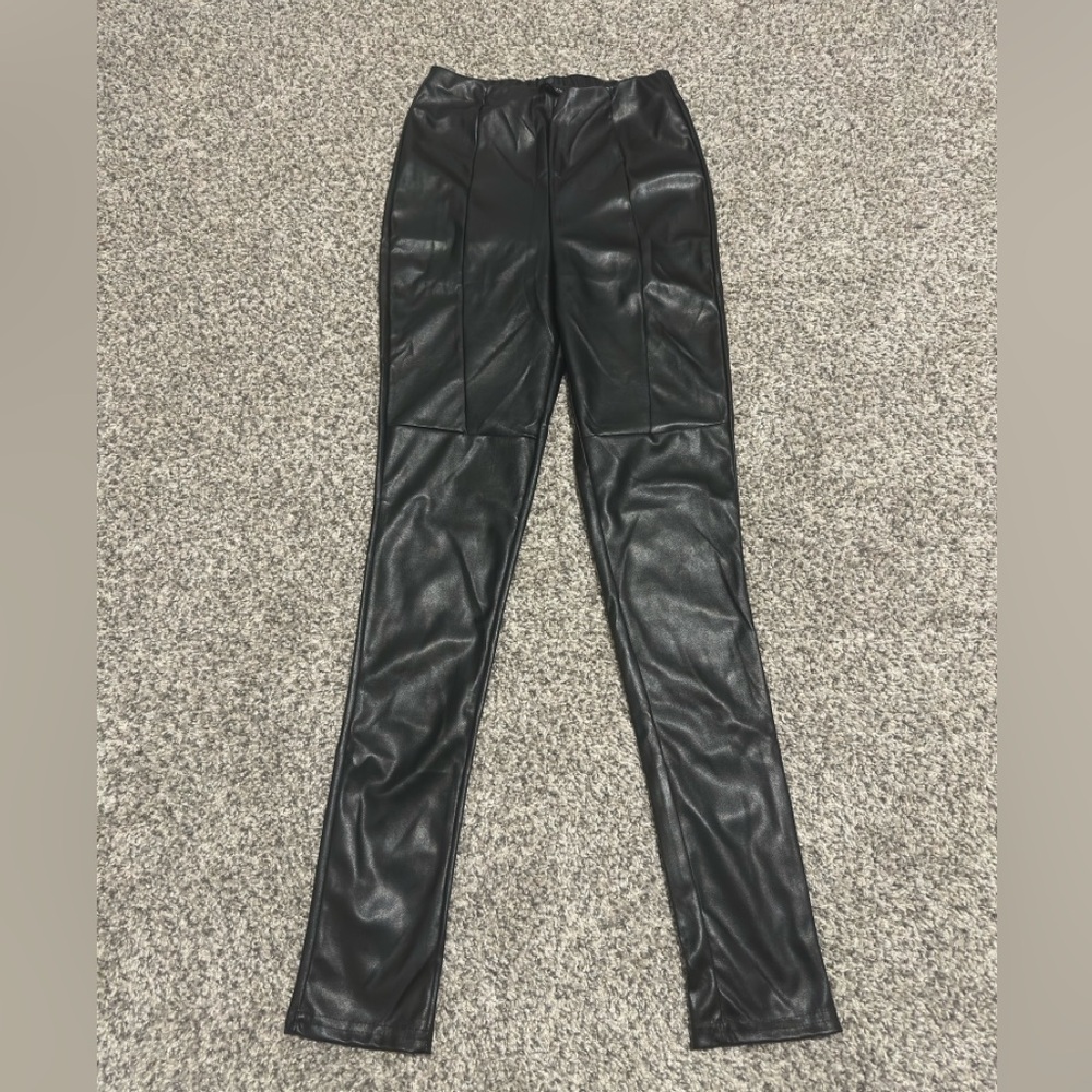 PrettyLittleThing Black Faux Leather Leggings
